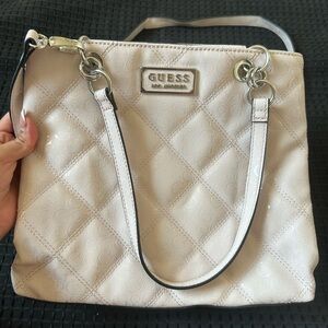 New no tags GUESS light pink Quilted Shoulder Bag
